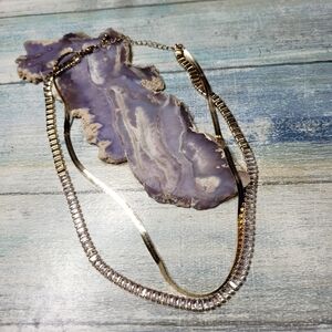 Elegant Gold Two Layers Necklace